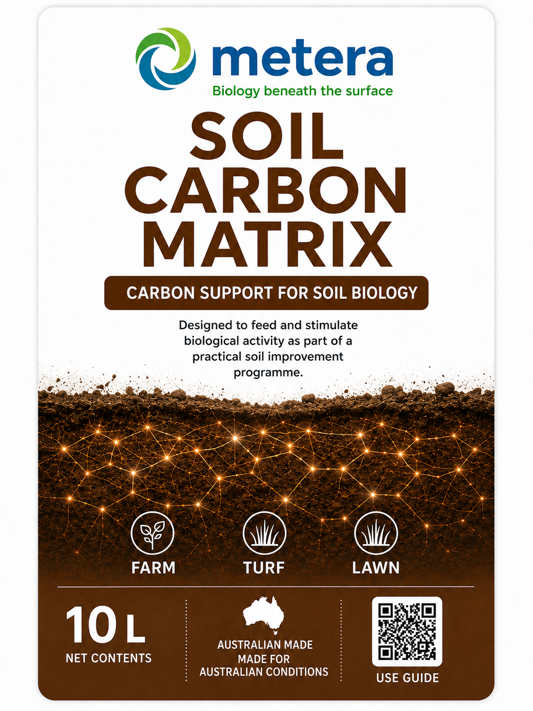 Soil Carbon Matrix product label