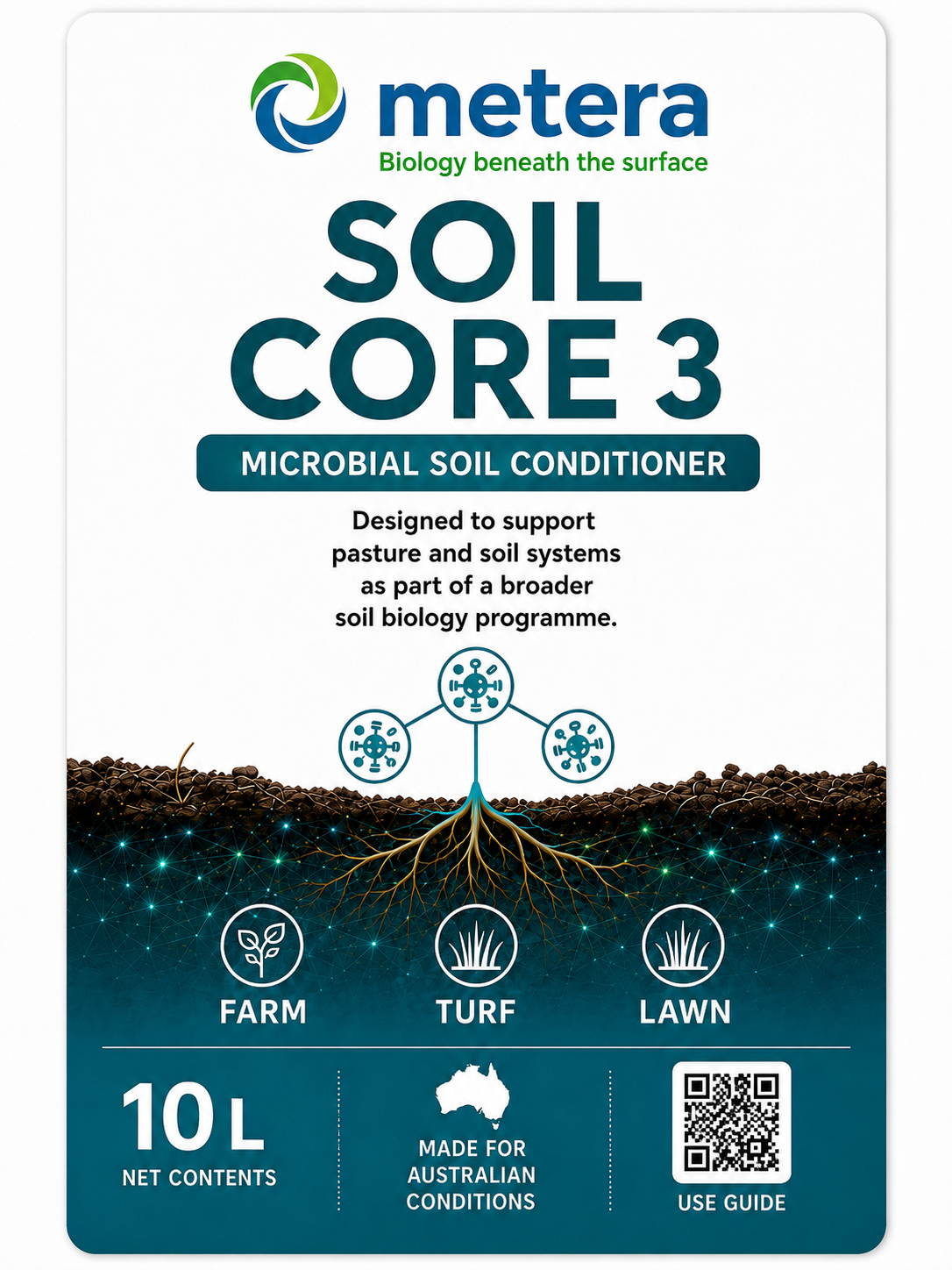 Soil Core 3 product label