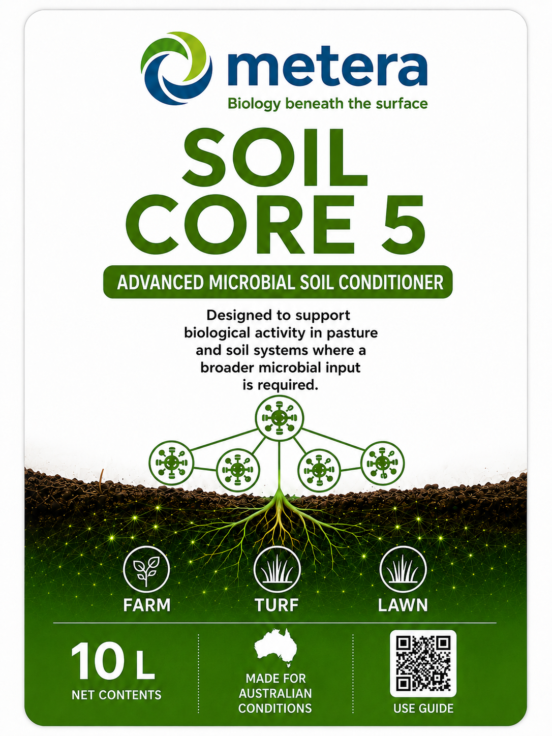 Soil Core 5 product label